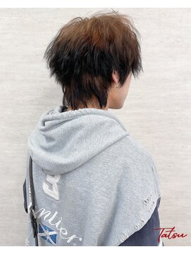 ネウィ 大分中央町店(newi) メンズウルフダブルカラーエンドブリーチ