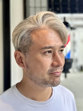 ミキ 中崎(MIKI) メンズ/ツーブロック/ロマンスグレー/白髪