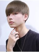 韓国ヘア前下がりマッシュアッシュベージュ