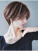 大人可愛い30代40代50代小顔◎マッシュショートボブ丸みカット