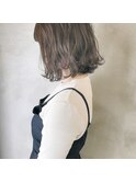 無造作ボブに、透明感グレー♪