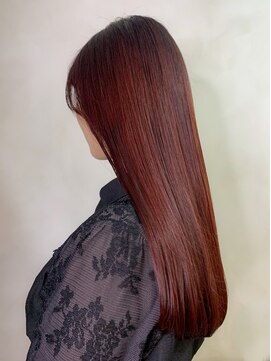 オースト ヘアー ステラ 新宿店(Aust hair Stella) 美髪ニュアンスカラー×ケアダブルブリーチ【チェリーピンク】椿