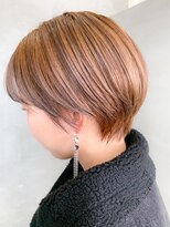 テトヘアー(teto hair) ベージュ、マッシュショート、ブリーチオンカラー