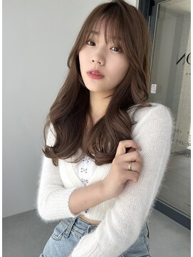 ソヨン 西大寺店(SOYON) 韓国風 セミロング シースルーバング