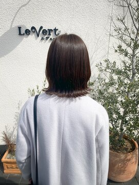 ルヴェール(Le Vert) 柔らかさ◎春色アッシュベージュボブ