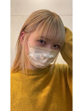 ベンジー 北上店(benji) ベースが命！theブリーチカラー！White beige