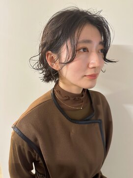 ノラギンザユー(NORA GINZA/U) パーマボブボブパーマボブニュアンスパーマくせ毛風パーマ