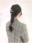 大人かわいい編みおろしスタイル