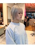 【D'na×古屋】ホワイティブロンドカラー