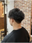 ビジネスマン/スパイラルパーマ/フェードカット簡単スタイリング