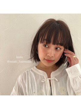 マージュ ギンザ(marju GINZA) ＊ツヤ肌メイク、オレンジ