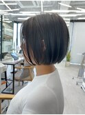 黒髪カタログ/ボブルフ/小顔に見せるヘア/ワンレン