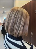 【白髪率80%超】白髪を活かしたミルクティーベージュ