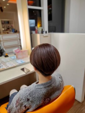 ピュア ハーツ 西尾店(Pure Hearts) 黒髪/ボブルフ/ネビージュ/小顔/ワンレン/西尾/髪質改善/前髪