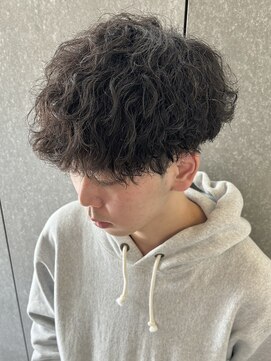 ニアウ 高崎店(Niau) メンズマッシュ波巻きツイストスパイラルパーマ群馬高崎眉毛韓国