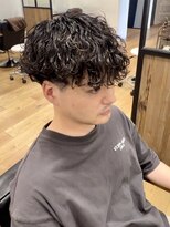 デプト(DEPT.)&nbsp;波巻きスパイラルパーマツーブロックメンズカットメンズサロン
