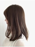 ナチュラルブラウン×ワンカール◎30代40代50代