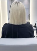 【ブロンド】ハイトーンボブ