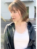 エン(En,)&nbsp;切りっぱなし☆ブラウンベージュ☆ボブ