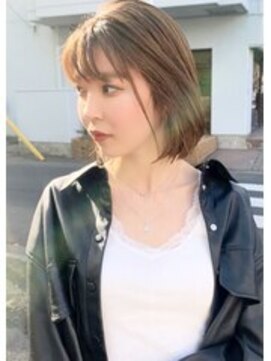 エン(En,) 切りっぱなし☆ブラウンベージュ☆ボブ