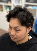 大人パーマ・サイドバック