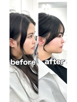 アマトウキョウ アユンチェ(AMA TOKYO×AYUNCHE)&nbsp;前髪顔まわり韓国ヘアレイヤーカットサイドバンク2wayバンク韓国