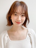 前髪 外ハネボブ ミニウルフ  ホワイトグレージュ"