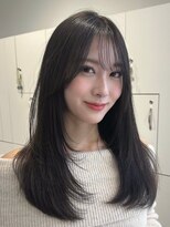 ノイカーム(noi Calm) 顔周りレイヤーカットくびれヘアミルクティーベージュカラー