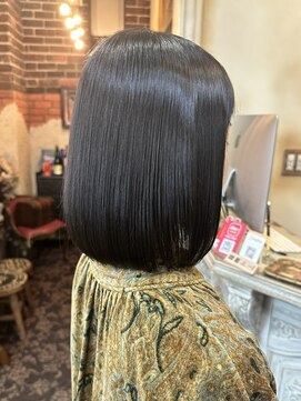 カラット(Carat+) ボブスタイル×髪質改善ケアストレート 30代/40代/50代