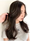 葛西ハイライト白髪ぼかしショートボブ小顔カットレイヤーカット
