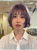 レイヤー/ラウンドバング/ハッシュボブ/韓国/ボブ/梅田