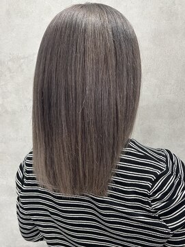 ルノン(LUNON) 暗めカラーグランマッシュデザインカラーフェイスフレーミング