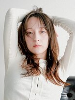 ディジョン(Dijon)&nbsp;韓国顔まわりレイヤーカットグレージュオリーブベージュブラウン