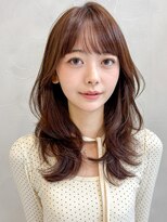 アグノス 青山(Agnos)&nbsp;小顔ココアベージュオリーブグレークラゲヘアーセミディ黒髪