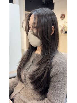 カラ フクオカ(Cara FUKUOKA) レイヤーカット&モカブラウン★福岡レイヤーカット