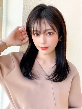 アフロート エル 大阪(AFLOAT L) 【20代30代】顔周りレイヤー/ココアベージュ/ショコラブラウン