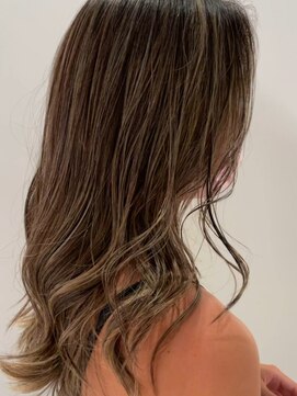 地毛ハイライト×グラデーションカラー