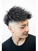 王道フェザーアップパーマ