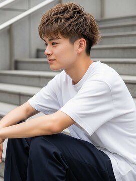 コトナ 越谷店 越谷/メンズ/明るめベージュ×ショートマッシュ