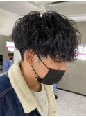 マッシュ/スパイラル/パーマ/メンズ/ツイスパ/波巻きパーマ