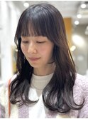 ＊ロングレイヤーカット顔周りレイヤーウルフハッシュカット韓国