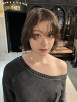 ノラ ヘアーサロン(NORA HAIR SALON) フレンチボブパーマボブパーマオリーブベージュ