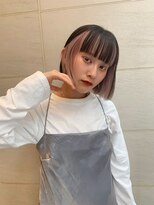 トイロ 横浜(Toiro)&nbsp;アンブレラカラーボブインナーカラーボブ切りっぱなしボブ