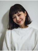 武蔵新城/ミルクティーブロンド/ダークブルー/デジタルパーマ