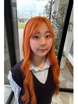 アース 酒田店(HAIR&MAKE EARTH)&nbsp;夏に可愛い！！オレンジヘア！