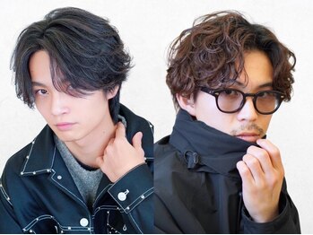 become men's hair 名駅EAST【10月3日 NEW OPEN(予定)】の写真/東京某有名メンズサロン出身Stylist在籍!フェザーパーマ/ツイストスパイラルパーマ/ニュアンスパーマも好評