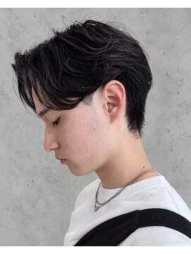 ハイプ マン 藤沢(HYPE MAN) フェザーパーマ毛流れパーマセンターパートニュアンス藤沢
