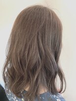 スエード(suede)&nbsp;モカグレージュxミディアムスタイル