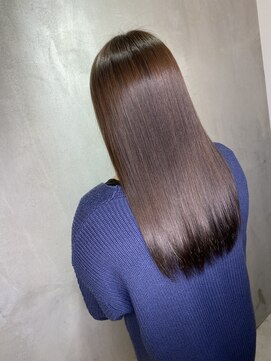 アンダーバーホワイトモデ 河内長野(_WHITE mode) ☆ アメジストグレイジュ ロング 千代田×河内長野