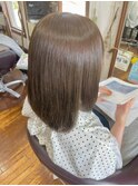 髪質改善10代20代30代うる艶透明感カラー×大人かわいいボブ